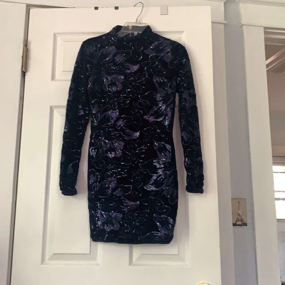 A’gaci Large navy blue cocktail dress